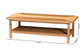 bali & pari Minahasa Bohemian Light Honey Braided Rattan Coffee Table FredCo
