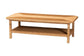 bali & pari Minahasa Bohemian Light Honey Braided Rattan Coffee Table FredCo