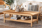 bali & pari Minahasa Bohemian Light Honey Braided Rattan Coffee Table FredCo