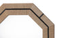 bali & pari Mirai Bohemian Woven Grasscloth Octagon Accent Mirror FredCo