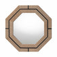 bali & pari Mirai Bohemian Woven Grasscloth Octagon Accent Mirror FredCo