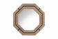 bali & pari Mirai Bohemian Woven Grasscloth Octagon Accent Mirror FredCo