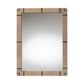 bali & pari Mirai Bohemian Woven Grasscloth Rectangle Accent Mirror FredCo