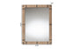 bali & pari Mirai Bohemian Woven Grasscloth Rectangle Accent Mirror FredCo