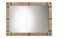 bali & pari Mirai Bohemian Woven Grasscloth Rectangle Accent Mirror FredCo