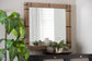 bali & pari Mirai Bohemian Woven Grasscloth Rectangle Accent Mirror FredCo