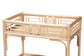 Natural rattan console table with geometric pattern, modern home furniture from FredCo International
