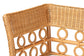 bali & pari Monica Bohemian Light Honey Rattan 3-Piece Dining Nook Set FredCo