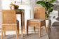 bali & pari Morris Bohemian Light Honey Rattan Dining Chair FredCo