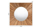 bali & pari Mosa Bohemian Pealed Grasscloth Accent Mirror FredCo