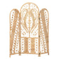 bali & pari Nadra Modern Bohemian Natural Brown Rattan Room Divider FredCo