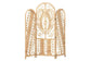 bali & pari Nadra Modern Bohemian Natural Brown Rattan Room Divider FredCo