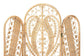 bali & pari Nadra Modern Bohemian Natural Brown Rattan Room Divider FredCo