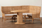 bali & pari Nantai Bohemian Light Honey Rattan 3-Piece Dining Nook Set FredCo