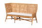 bali & pari Nantai Bohemian Light Honey Rattan 3-Piece Dining Nook Set FredCo