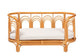 bali & pari Nariko Bohemian Light Honey Rattan Pet Bed FredCo