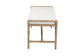 bali & pari Nasim Modern Bohemian Natural Seagrass and Metal Accent Bench FredCo