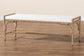 bali & pari Nasim Modern Bohemian Natural Seagrass and Metal Accent Bench FredCo