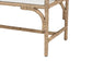 bali & pari Nasim Modern Bohemian Natural Seagrass and Metal Accent Bench FredCo