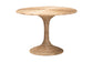 Round wicker pedestal dining table, natural rattan furniture by FredCo International