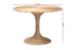 Round rattan dining table with pedestal base, 41.3 inch diameter, from FredCo International