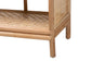 bali & pari Natania Natural Rattan 4-Tier Display Shelf - Handwoven Arched Bookcase with Webbed Side Panels, Boho Coastal Design for Living Room, Entryway, or Bedroom FredCo