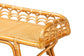 bali & pari Nayana Modern Bohemian Natural Rattan 2-Tier Console Table FredCo