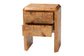 bali & pari Nebu Modern and Contemporary Natural Mappa Burl Wood Nightstand FredCo