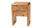 bali & pari Nebu Modern and Contemporary Natural Mappa Burl Wood Nightstand FredCo