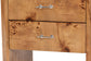 bali & pari Nebu Modern and Contemporary Natural Mappa Burl Wood Nightstand FredCo