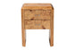 bali & pari Nebu Modern and Contemporary Natural Mappa Burl Wood Nightstand FredCo