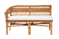 bali & pari Nella Modern Bohemian Natural Brown Rattan 2-Piece Dining Nook Banquette Set FredCo