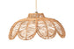 bali & pari Neorah Natural Rattan Pendant Lampshade - Coastal Boho Ceiling Light Cover with Handcrafted Petal Shape FredCo