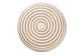 bali & pari Nequiel Modern Bohemian Natural Brown Seagrass and Woven Rope Ottoman Footstool FredCo
