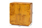 bali & pari Netra Modern and Contemporary Natural Real Burl Wood Storage Cabinet FredCo