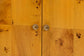 bali & pari Netra Modern and Contemporary Natural Real Burl Wood Storage Cabinet FredCo