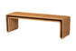 bali & pari Nevada Bohemian Light Honey Rattan Accent Bench FredCo