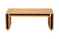 bali & pari Nevada Bohemian Light Honey Rattan Coffee Table FredCo