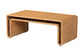 bali & pari Nevada Bohemian Light Honey Rattan Coffee Table FredCo