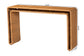 bali & pari Nevada Bohemian Light Honey Rattan Console Table FredCo