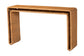 bali & pari Nevada Bohemian Light Honey Rattan Console Table FredCo