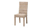 bali & pari Nevina Bohemian Grey Kubu Rattan and Mango Wood Dining Chair FredCo