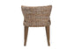 bali & pari Niesha Bohemian Grey Natural Kubu Rattan and Mahogany Wood Dining Chair FredCo