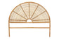 bali & pari Nina Modern Bohemian Honey Rattan Queen Size Standalone Headboard FredCo