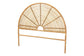 bali & pari Nina Modern Bohemian Honey Rattan Queen Size Standalone Headboard FredCo