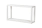 Modern white rectangular console table, minimalist home furniture from FredCo International