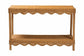 bali & pari Oteria Bohemian Light Honey Scalloped Rattan Console Table FredCo