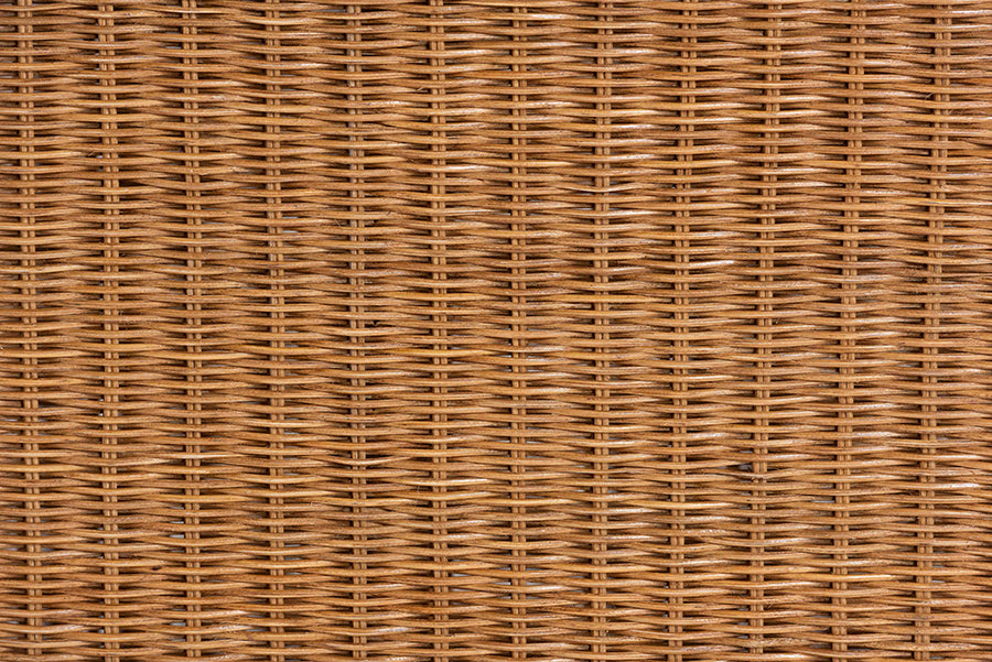Close-up of natural rattan wicker furniture texture, FredCo International home decor