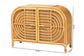 bali & pari Ovalet Modern Bohemian Natural Brown Rattan 2-Door Sideboard FredCo