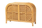 bali & pari Ovalet Modern Bohemian Natural Brown Rattan 2-Door Sideboard FredCo